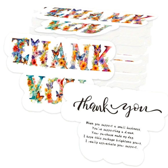 50 Vintage Wildflower Thank You Cards - Picture 1 of 3